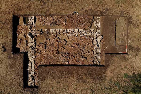 Αεροφωτογραφια ανασκαφης